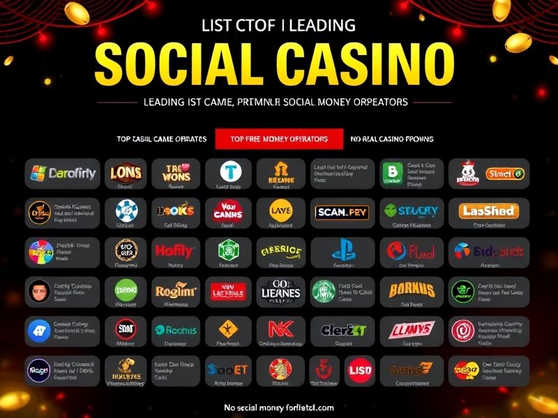 Discover a comprehensive list of top-rated social casinos offering free, no-deposit gambling games. Compare platforms, find curated guides, and learn how to choose the best one for fun and fair play with no real money required.